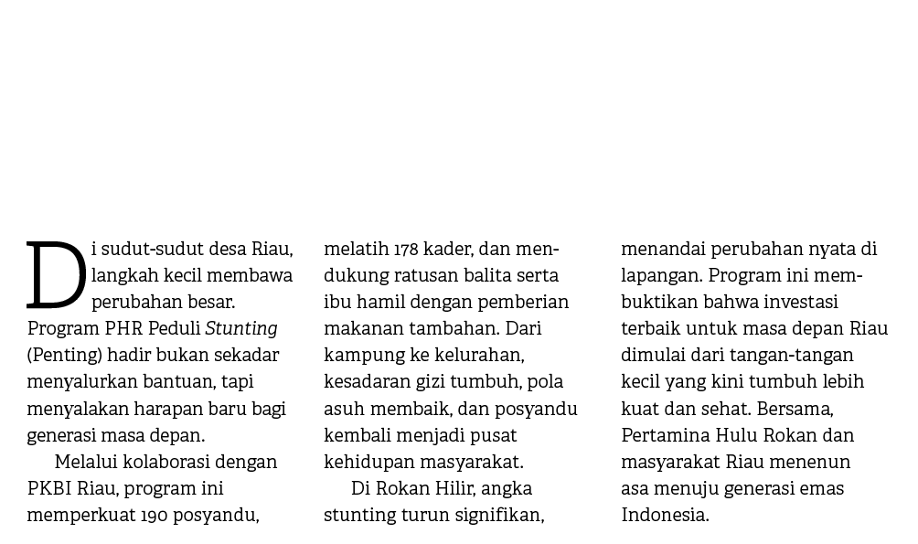 Menjaga Tumbuh, Merajut Harapan,Di sudut sudut desa Riau, langkah kecil membawa perubahan besar. Program PHR Peduli S...