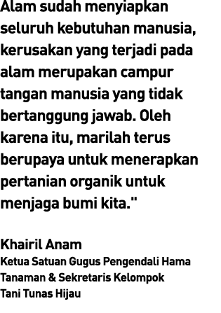 Alam sudah menyiapkan seluruh kebutuhan manusia, kerusakan yang terjadi pada alam merupakan campur tangan manusia yan...