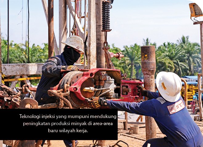 Teknologi injeksi yang mumpuni mendukung peningkatan produksi minyak di area area baru wilayah kerja