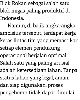 Blok Rokan sebagai salah satu blok migas paling produktif di Indonesia. Namun, di balik angka angka ambisius tersebut...