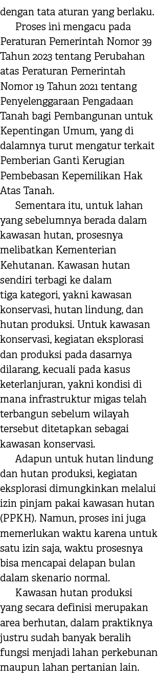 dengan tata aturan yang berlaku. Proses ini mengacu pada Peraturan Pemerintah Nomor 39 Tahun 2023 tentang Perubahan a...