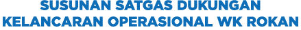 Susunan Satgas Dukungan Kelancaran Operasional WK Rokan