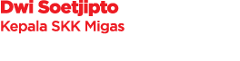 Dwi Soetjipto Kepala SKK Migas
