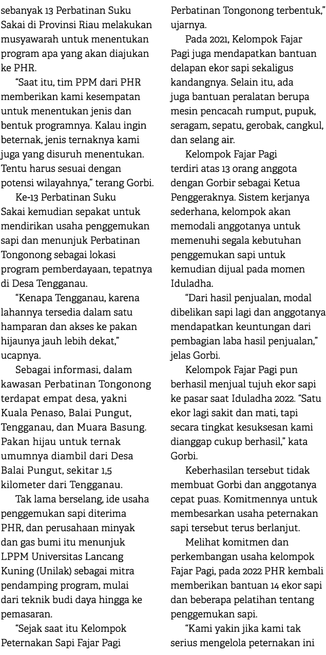 sebanyak 13 Perbatinan Suku Sakai di Provinsi Riau melakukan musyawarah untuk menentukan program apa yang akan diajuk...