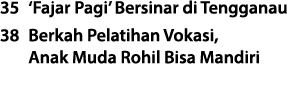 35 ‘Fajar Pagi’ Bersinar di Tengganau 38 Berkah Pelatihan Vokasi, Anak Muda Rohil Bisa Mandiri